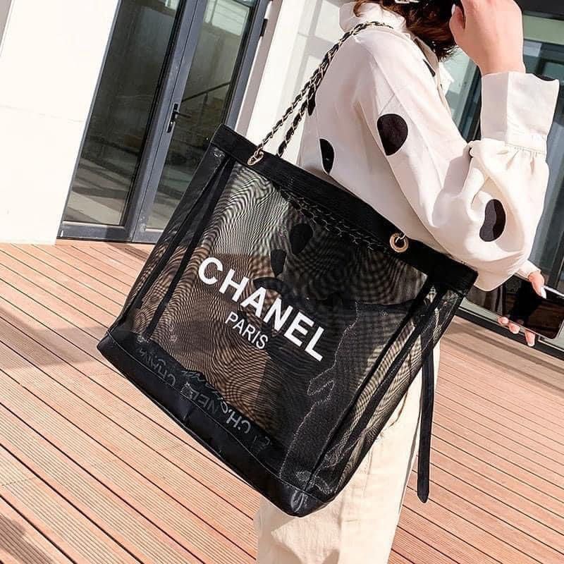 Ukshop_let_it_go - 7/7 . . ADVERTISEMENT . . Chanel VIP gift mesh tote bag  Condition: 10/10 (brand new) Price: RM380 include postage M'sia Comes with  bag only. Contact:+6012 3930936