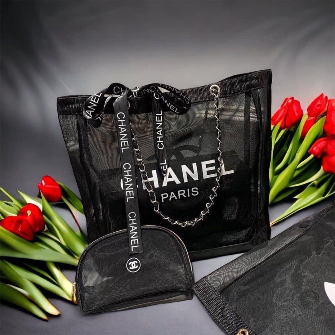 Original Chanel GWP VIP Gift Mesh Tote Bag
