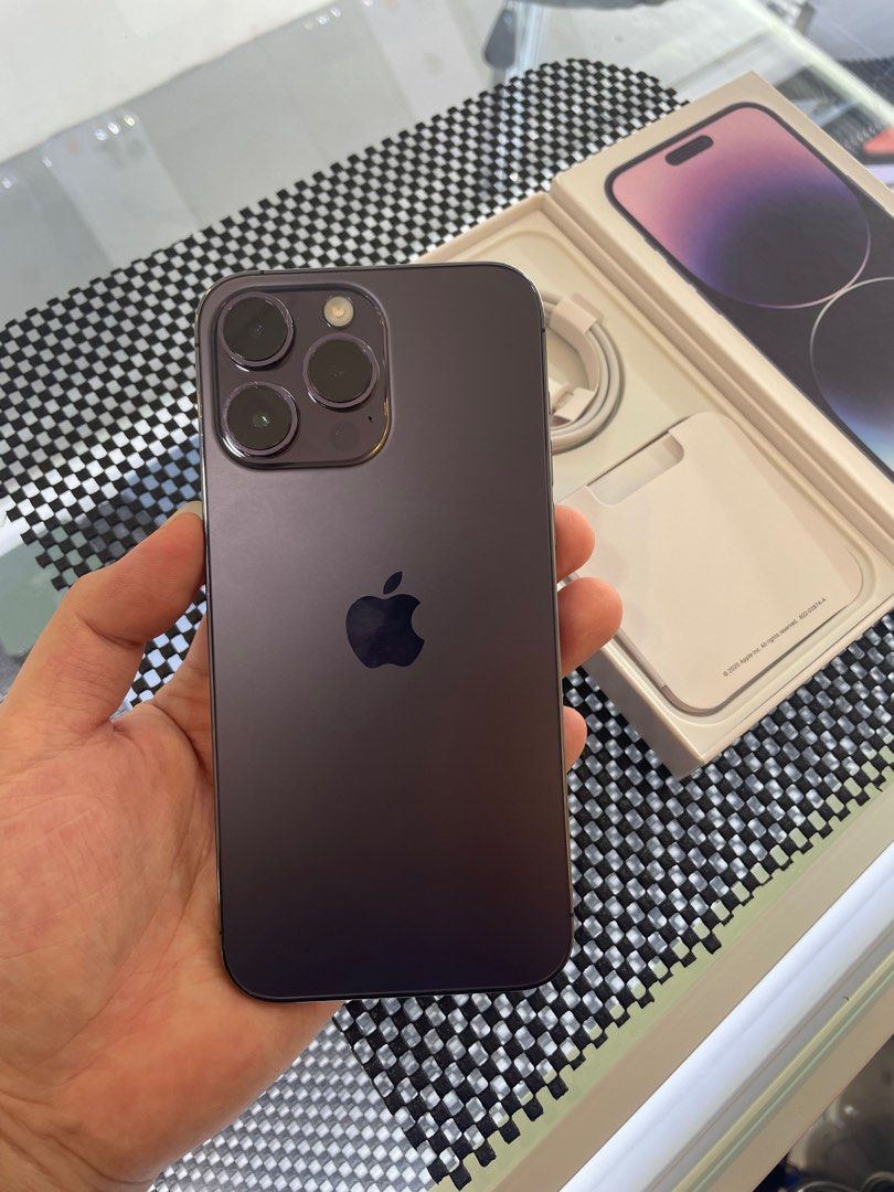 ORIGINAL APPLE IPHONE 14PROMAX 256GB Purple 256 GB, Mobile Phones 
