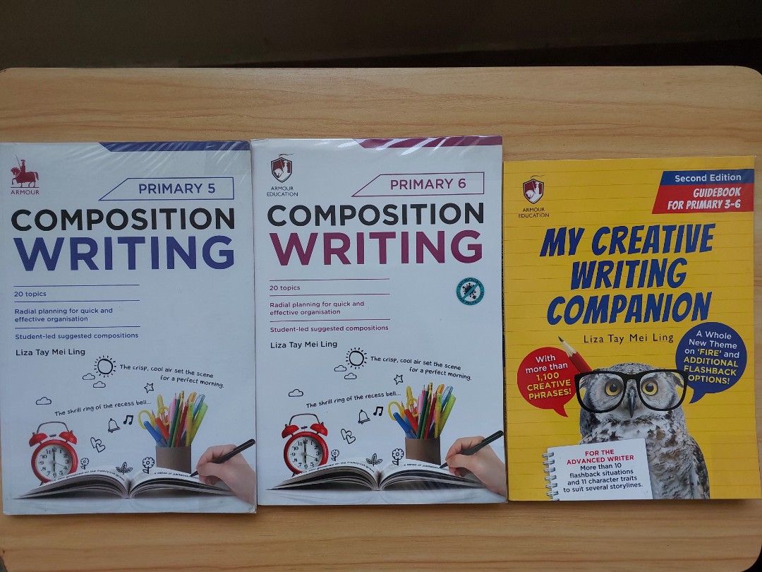 P6 Psle P5 English Compositions And Creative Writing X 3 Books Selling