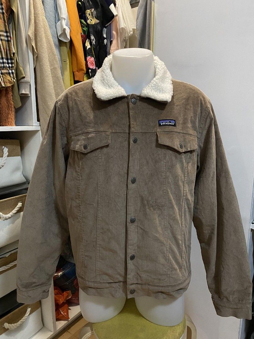 Patagonia pile lined sale trucker jacket khaki