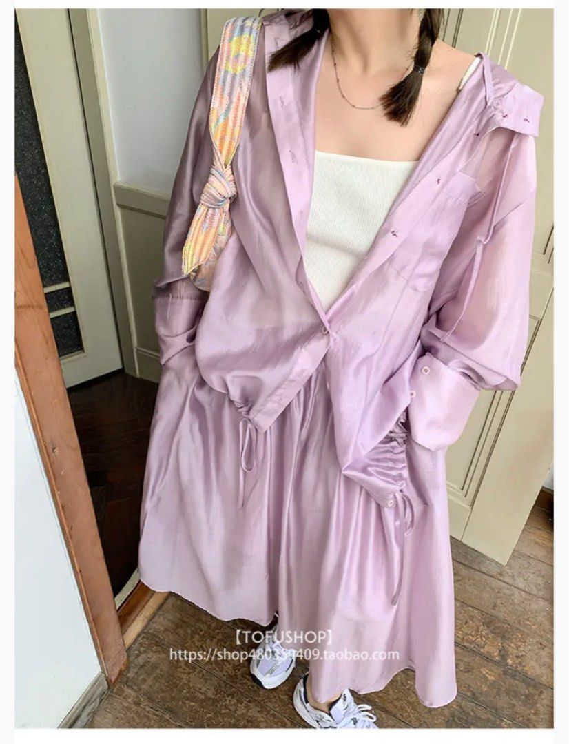 Purple chiffon clearance jacket