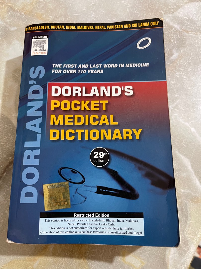 Pocket medical dictionary, Hobbies & Toys, Books & Magazines, Textbooks
