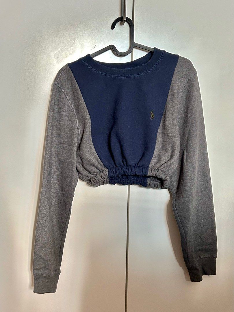 Polo Ralph Lauren Vintage Grey Cropped Sweater