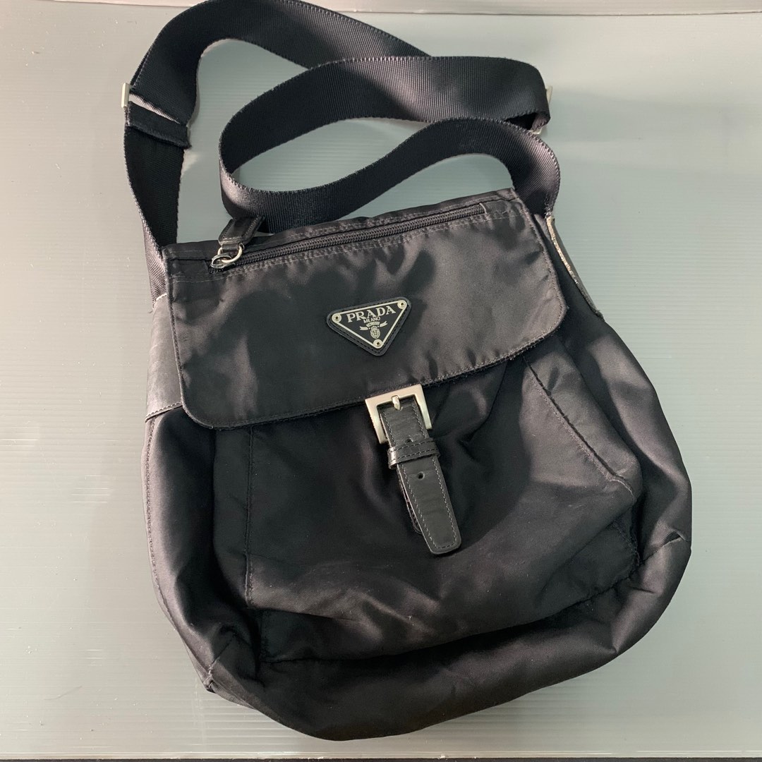 Prada Nylon Slingbag, Luxury, Bags & Wallets on Carousell