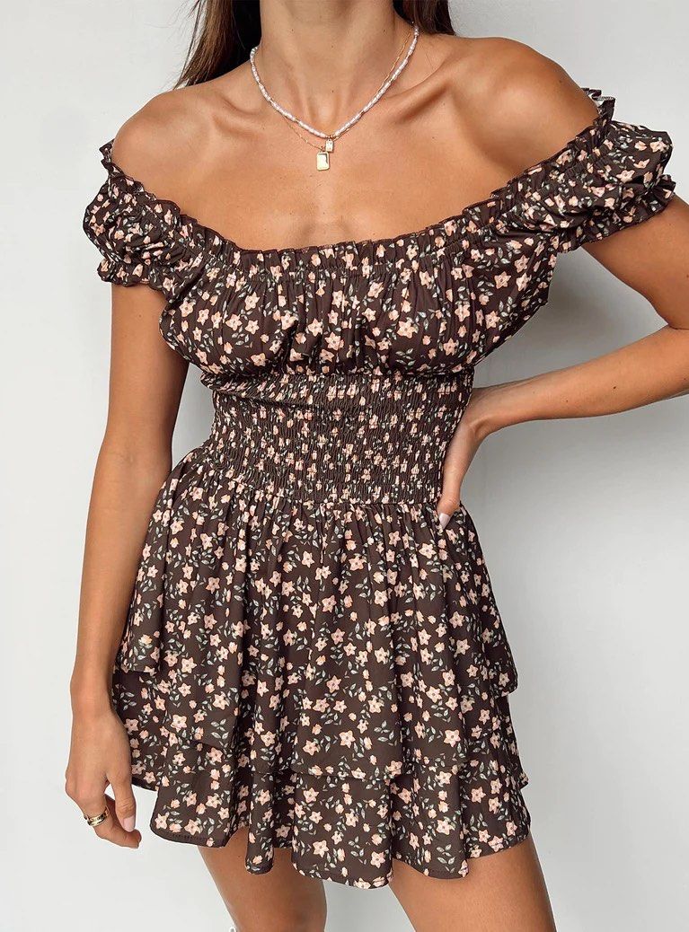 open lace back dress Pick Me Floral Mini Dress – Misstiffanyma main image 0