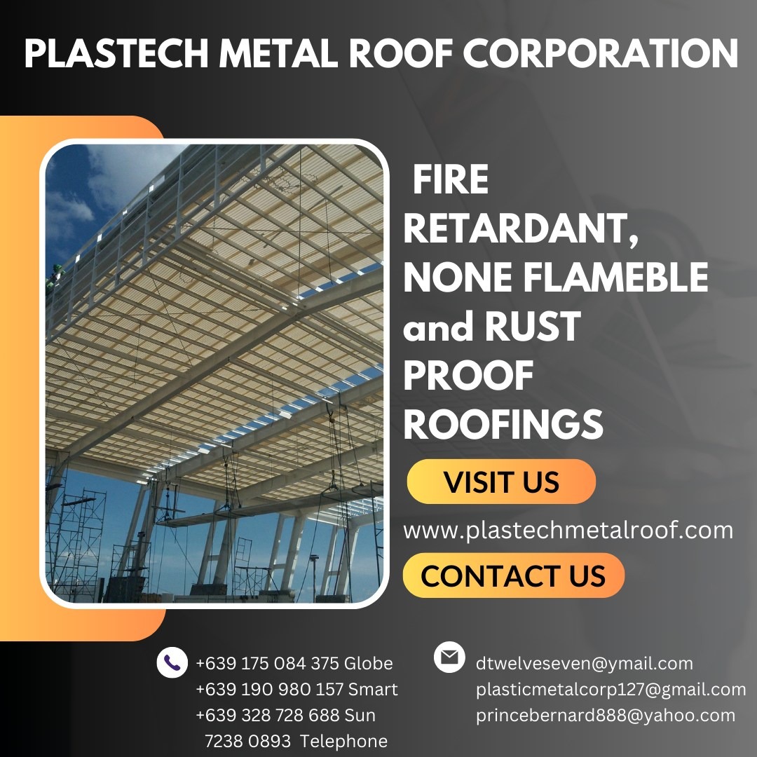 PVC ROOFING DOES NOT BRITTLE UNDER SUN HEAT, Commercial & Industrial