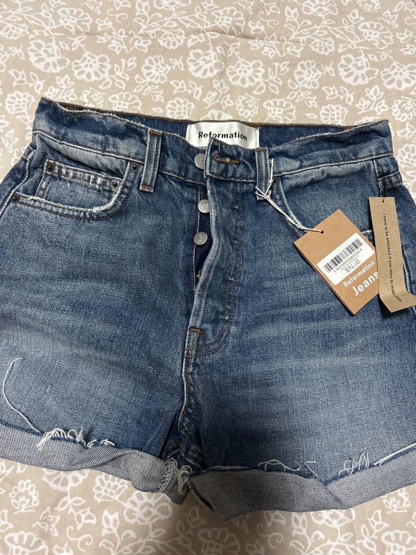 Reformation jean shorts hot sale