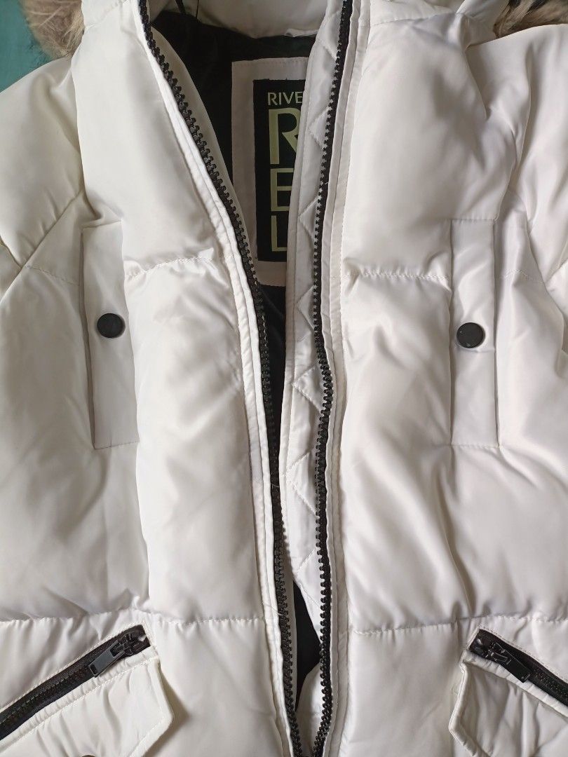 River island deals white jacket