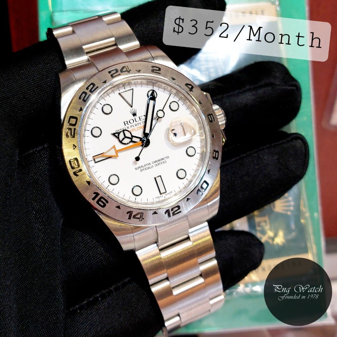 Rolex 42mm 216570 White Explorer 2014 Grab Go Luxury