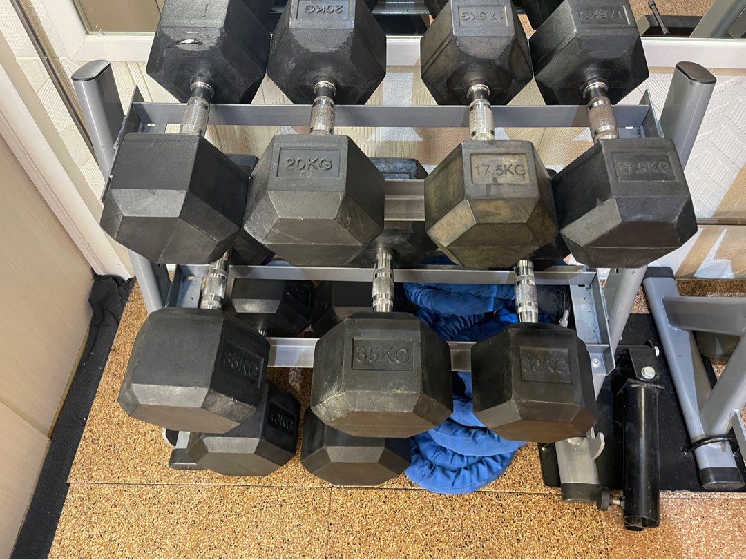 SALE CLEARANCE hexagonal dumbbells 15kg 20kg 25kg 30kg Sports