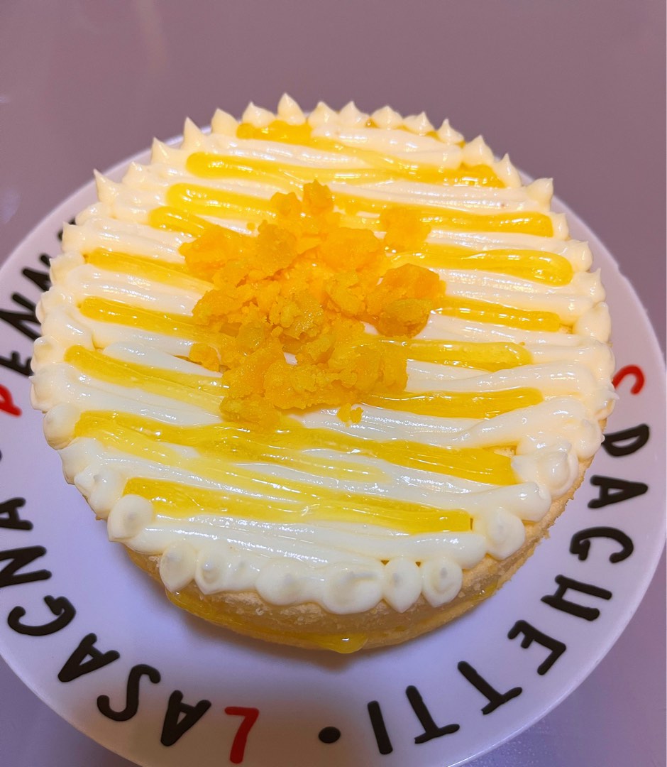 Salted egg & pork floss chiffon cake, Food & Drinks, Homemade Bakes on