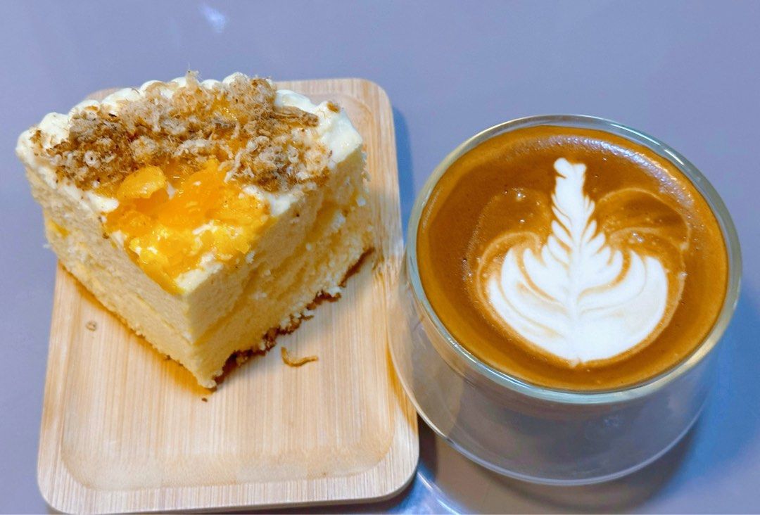 Salted egg & pork floss chiffon cake, Food & Drinks, Homemade Bakes on