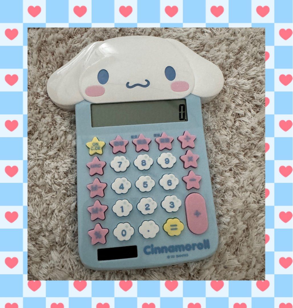 Sanrio Original Cinnamoroll Calculator, Hobbies & Toys, Stationery