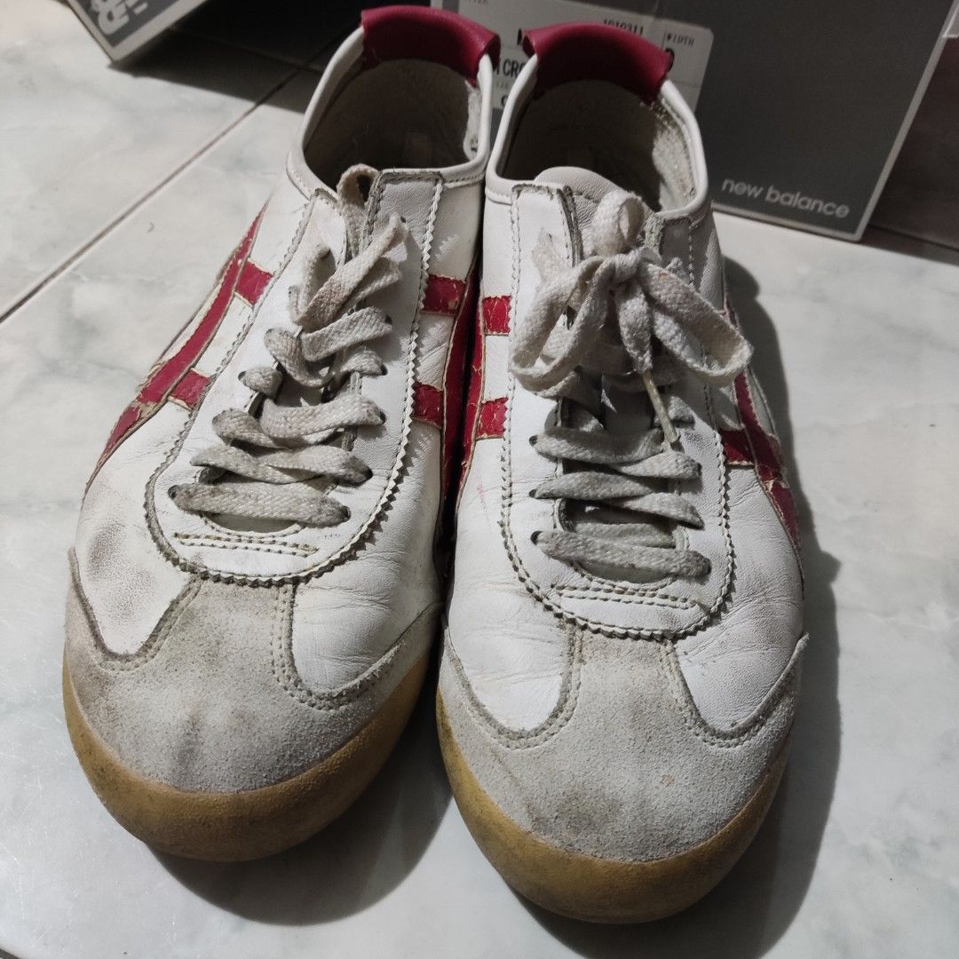 Sepatu Onitsuka Tiger Mexico 66 White Red Original Vietnam Second Size 44 Apa Adanya