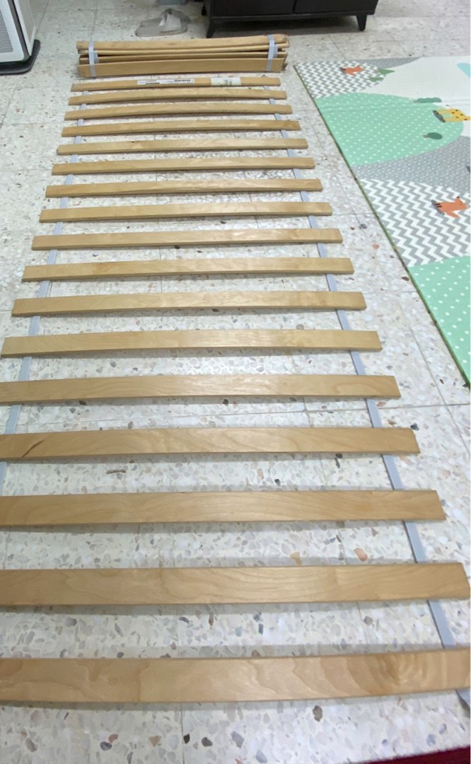 slatted bed base ikea Luroy (king size)kayu katil, Furniture & Home