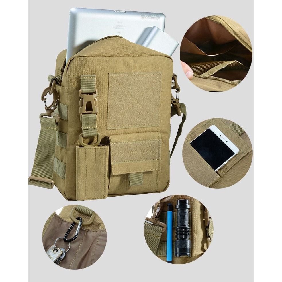 Small Canvas Messenger Bag Small Tactical Bag Crossbody Casual