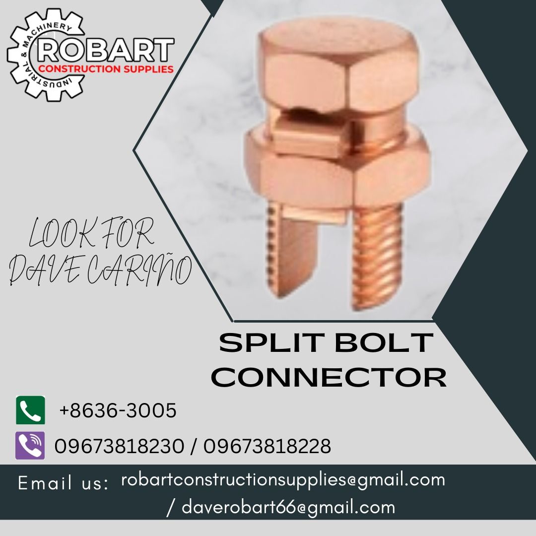 SPLIT BOLT CONNECTOR (Category: Construction Tools & Equipment) located in Caloocan City. Submitted by gabo. (Listing ID 1259866944, Image 1). Description: SALE❗ ❗ ❗ SALE❗ ❗ ❗ SALE❗ ❗ ❗ SPLIT BOLT CONNECTOR MODEL: TJ-10 NOTE: PRICE DEPEND UPON MODEL LOOK FOR: Dave T. Cariño Email: daverobart66@gmail.com 0 9 6 7 3 8 1 8 2 2 8 / 0 9 6 7 3 8 1 8 2 3 0 7 7 4 6 - 6 2 4 8 / 7 0 0 2 - 2 8 7 2 / 8 6 3 6 - 3 0 0 5 𝑹𝑶𝑩𝑨𝑹𝑻 𝑪𝑶𝑵𝑺𝑻𝑹𝑼𝑪𝑻𝑰𝑶𝑵 𝑺�