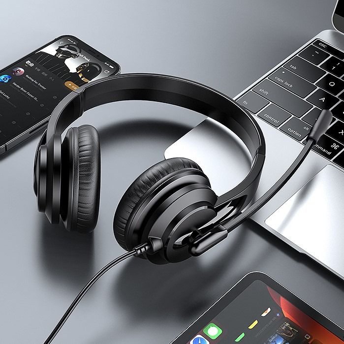 Stereo USB Headset Rotating Mic Earphone Noise Cancelling 3.5mm&USB ...