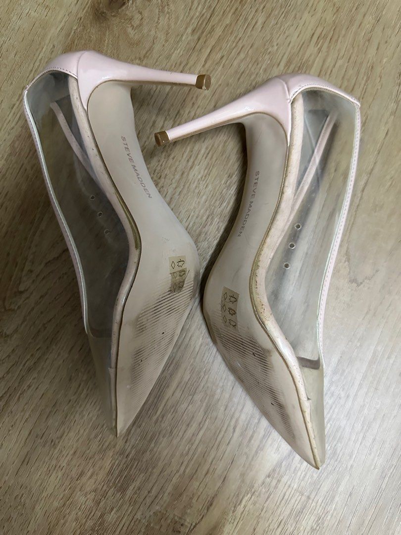 STEVE MADDEN CLEAR TRANSPARENT HEELS Women s Fashion Footwear