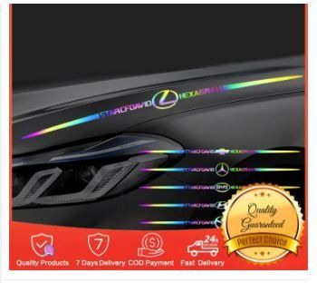 Sticker Rear Glass Rear Wing Modified Reflective Color Changing Car ...