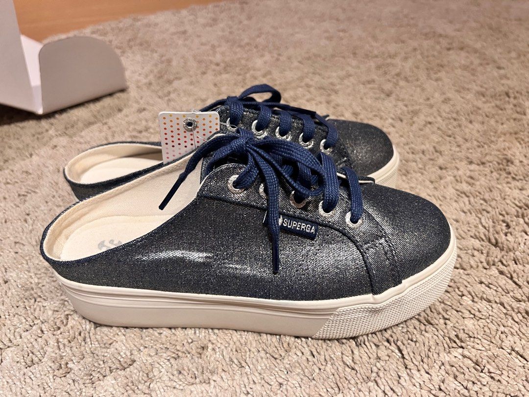 Superga shiny shoes top