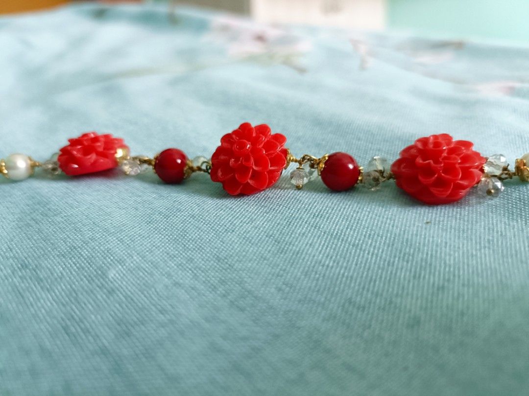 Synthetic Coral Bracelet Women s Fashion Jewelry Organisers