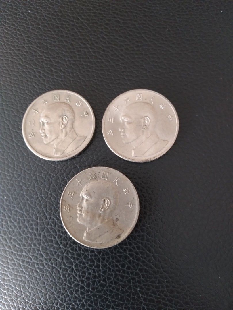 100% Authentic Taiwan old coins 中華民國63年 $13.90 for 3 coins Catalogue#0125  *Free courier tracking delivery*Actual Picture Taken No Stock Photo,  Hobbies & Toys, Memorabilia & Collectibles, Currency on Carousell