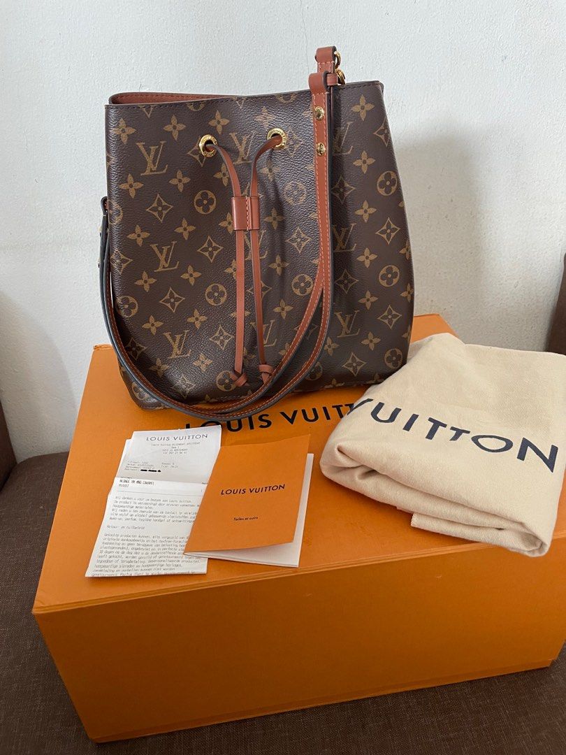 Tas LOUIS VUITTON LV NEO NOE MONOGRAM CARAMEL BUCKET BAG