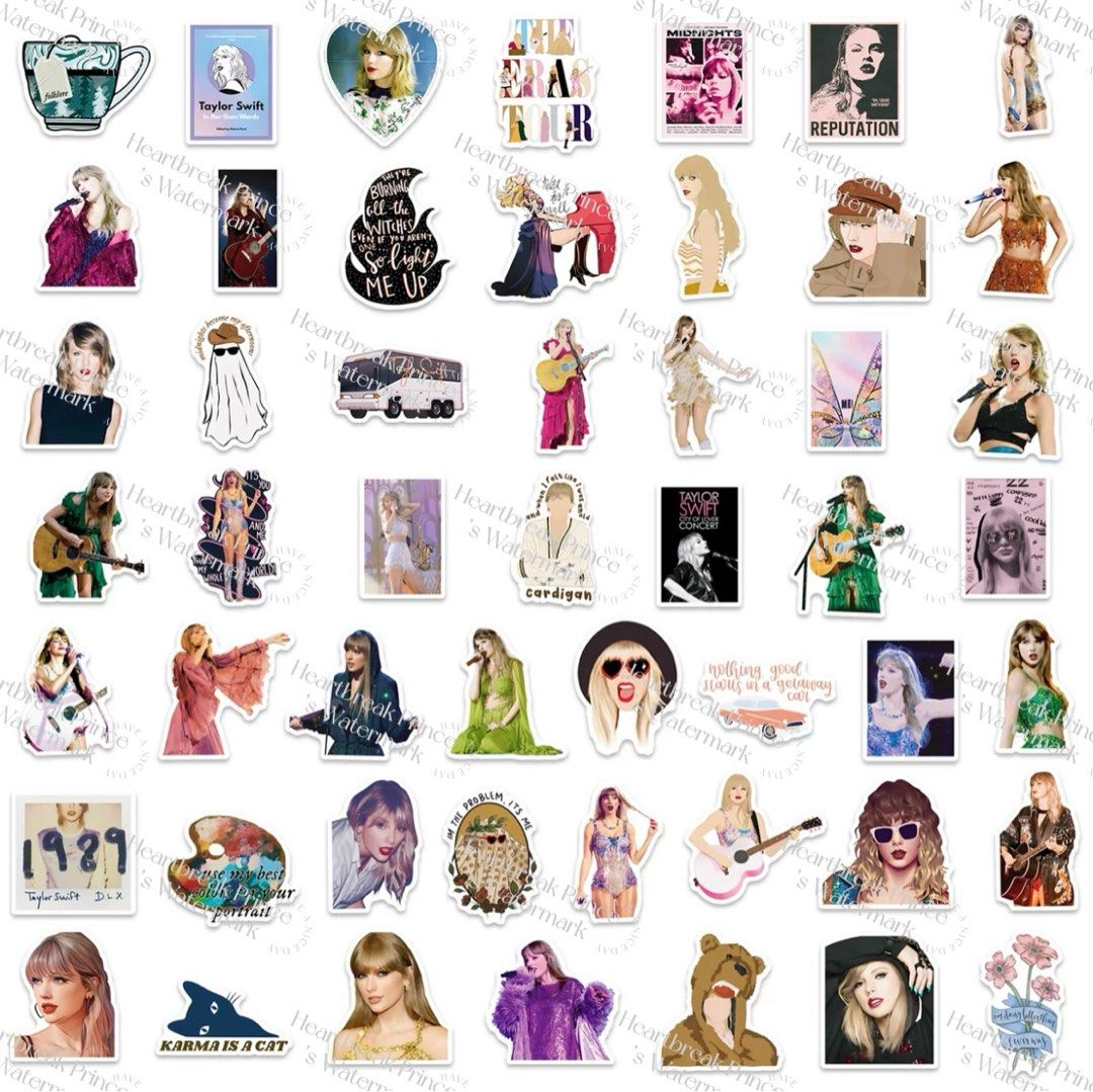 Taylor Swift Stickers - The Eras Tour, Hobbies & Toys, Memorabilia &  Collectibles, Stamps & Prints on Carousell