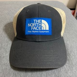 The North Face TNF 北臉 登山 outdoor 黑白 網帽 卡車司機帽 老帽 棒球帽 二手 貼布