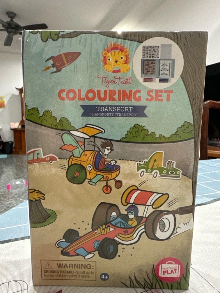 Tiger Tribe Colouring Set, Hobbies & Toys, Stationery & Craft, Craft