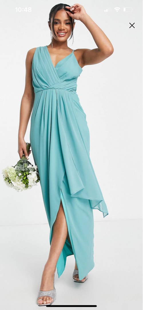 Chiffon high top low dress