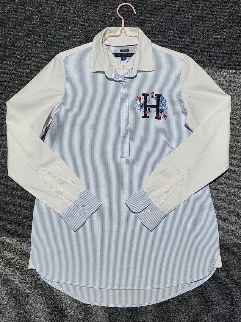 Tommy Hilfiger Polo Longsleeves (Category: Longsleeves) located in Tarlac. Submitted by jemserrano (Listing ID 1259908073, Image 1). Description: Tommy Hilfiger Polo Longsleeves Size XS on tag Excellent condition has minimal washable stain, see pictures Dimes: H: 28" Bust: 17.5" W: 20.5" Shoulders: 14.5".