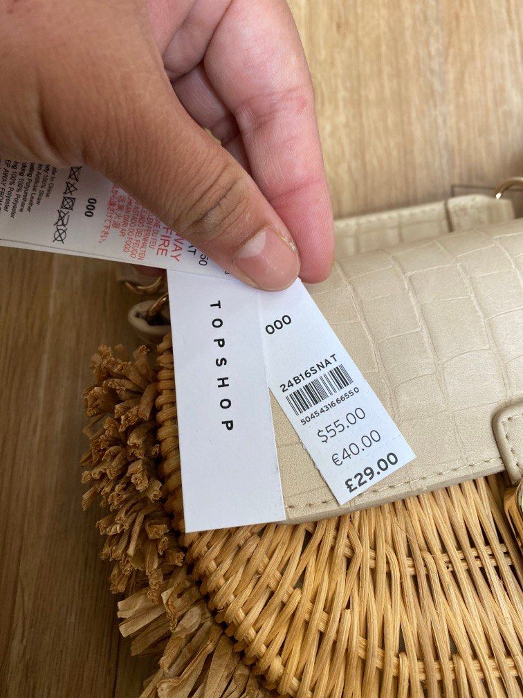 Topshop discount rattan bag
