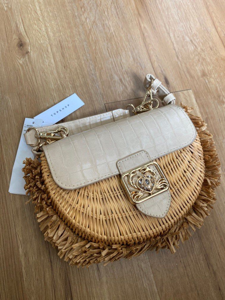 Topshop rattan top bag