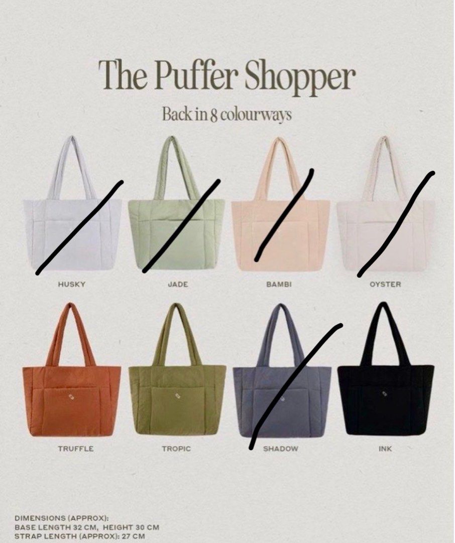 TPB Comparison : Multi-Way Tote vs Puffer Shopper