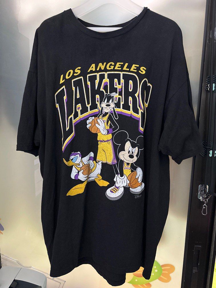 T shirt nba store Los Angeles Lakers x Disney Mickey Goofy Donald