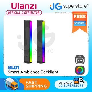 Ulanzi GL01 Smart Ambiance Backlights RGB LED Light Bars for Gaming, Streaming Music, TV Effect (US & EU Plug) | JG Superstore