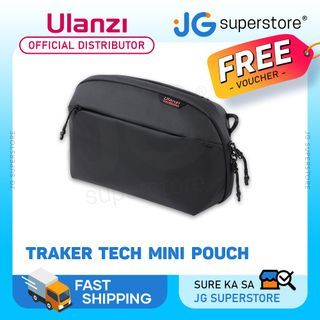 Ulanzi TRAKER Tech Pouch Mini with Origami Style Pockets, Clamshell Opening, Water-Resistant Zipper, Stain-Resistant & Waterproof Fabric Organizer Bag, Shoulder Bag | B007GBB1 BP06 | JG Superstore