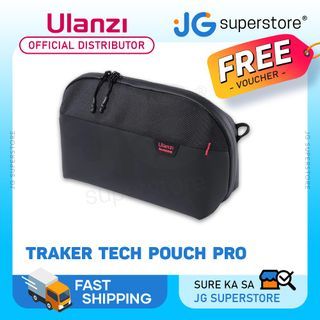 Ulanzi TRAKER Tech Pouch Pro Fits with Origami Style Pockets Fits iPad mini 5 / 6, Clamshell Opening, Water-Resistant Zipper, Stain-Resistant & Waterproof Fabric Organizer Bag, Shoulder Bag | B008GBB1 BP07 | JG Superstore