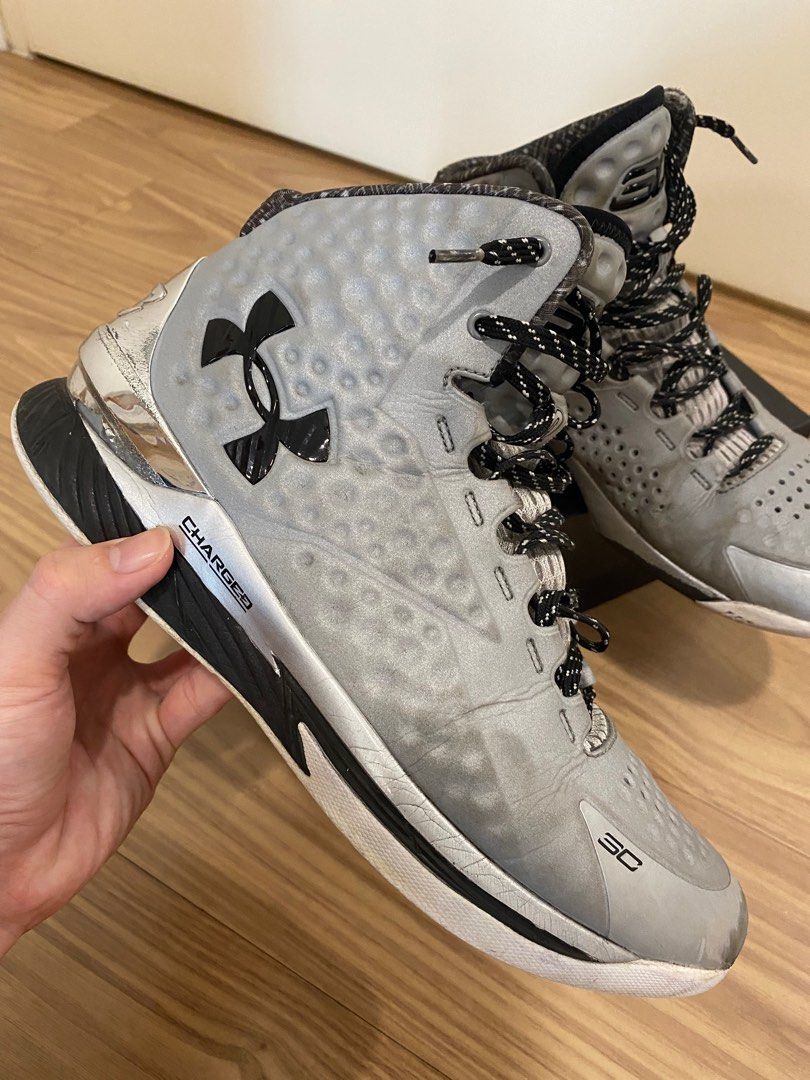 Under armour curry 1 silver sales