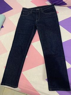 UNIQLO - Celana jeans slim fit indigo unisex