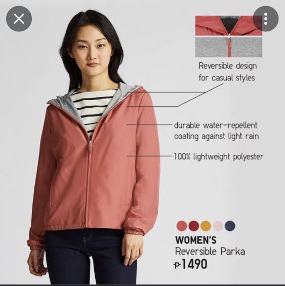 Uniqlo women new arrivals reversible parka