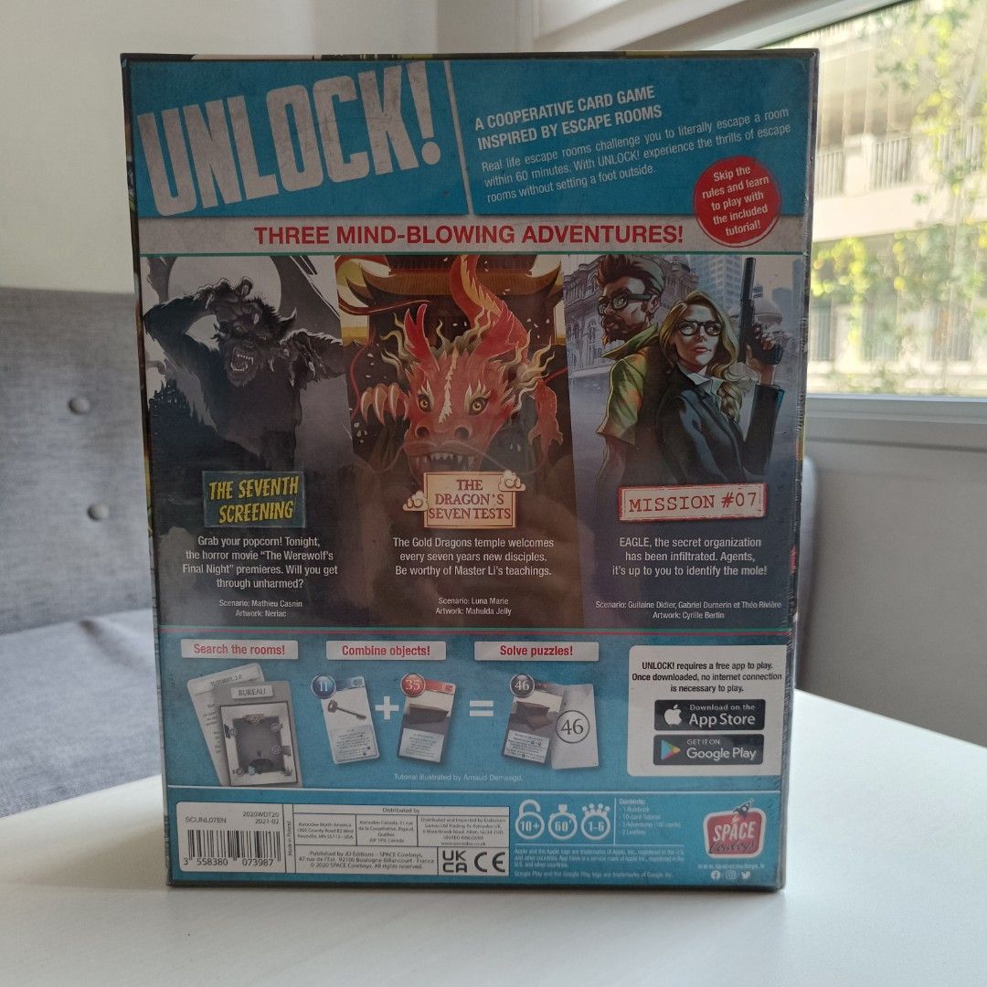 Unlock! Epic Adventures Board Game, Hobbies & Toys, Toys & Games on Carousell