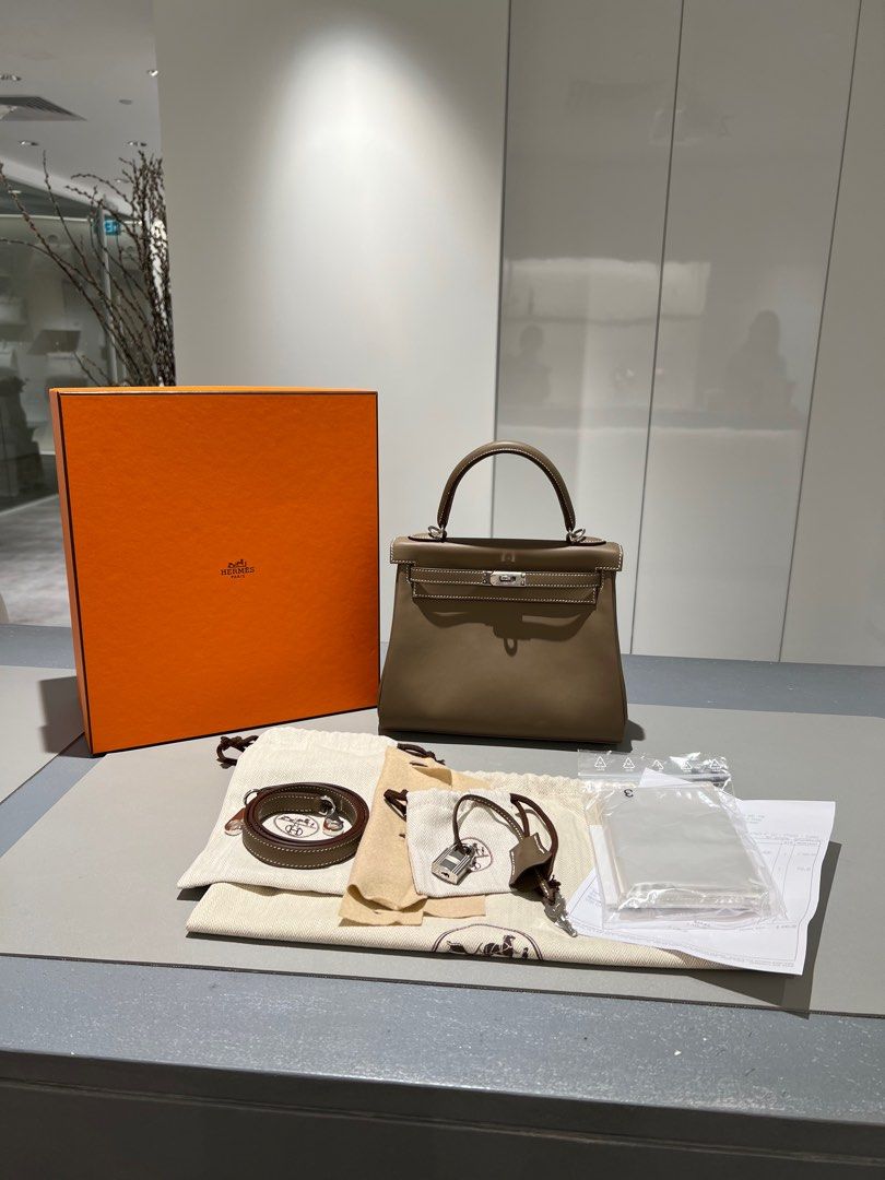 Hermès Birkin 25 Swift Etoupe PHW - Kaialux