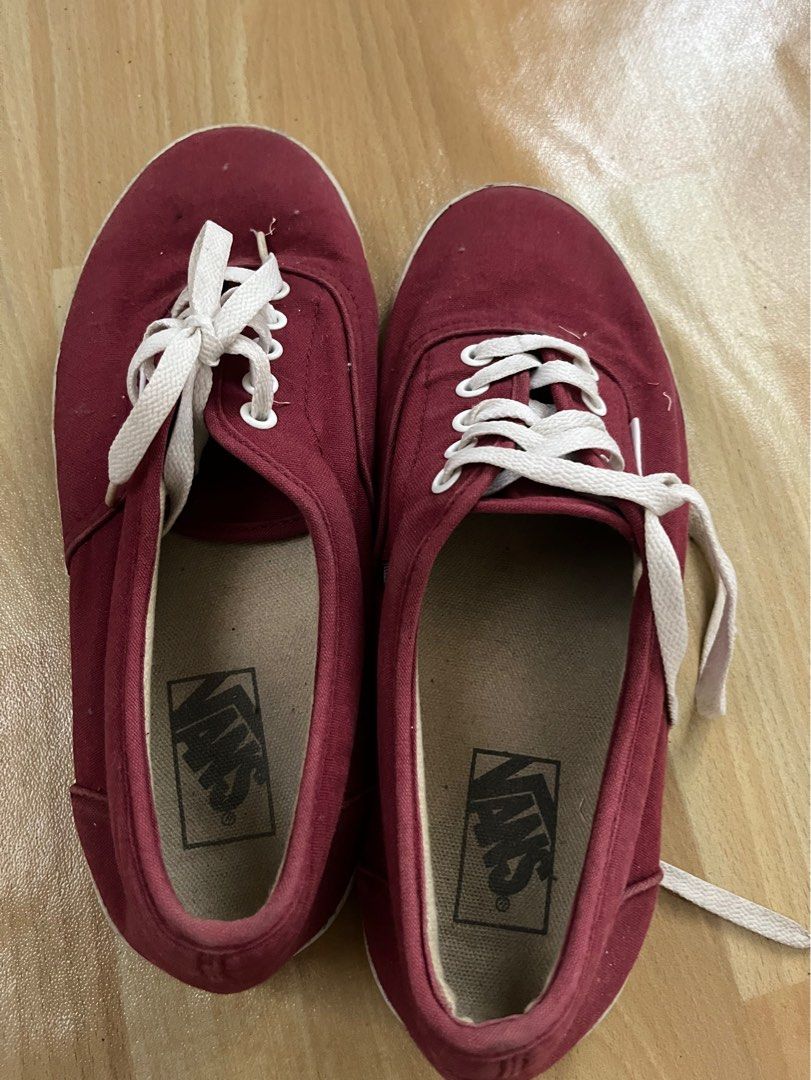 Vans authentic merah maroon original hotsell
