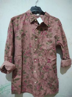 Vintage floral denim shirt