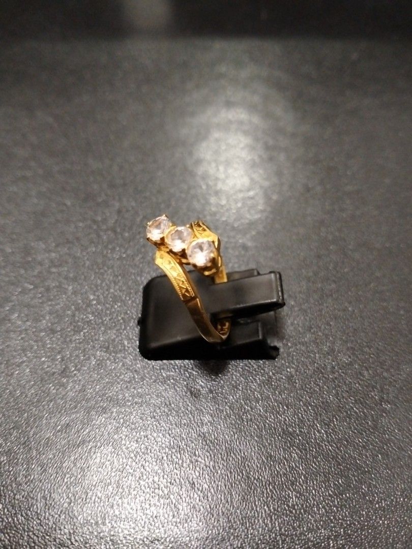 Vintage Gold Ring with spinel stones Women s Fashion Jewelry