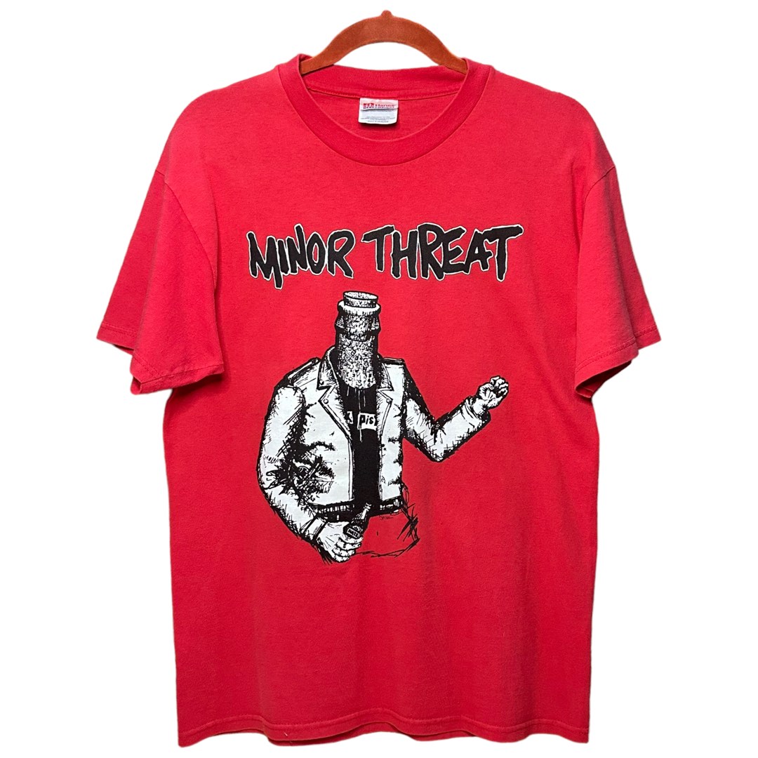 Vintage Minor Threat Punk Band Tshirt, Men's Fashion, Tops & Sets ...